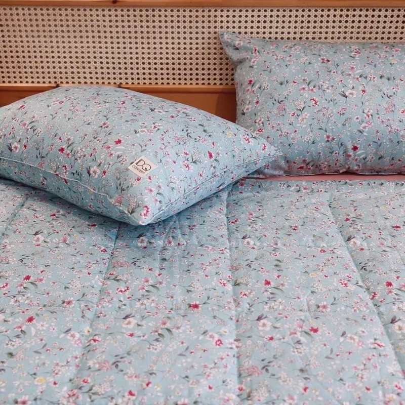 Vải cotton may drap trải giường-vải hoa nhí cotton lụa Hàn Quốc 100% xịn đẹp giá rẻ