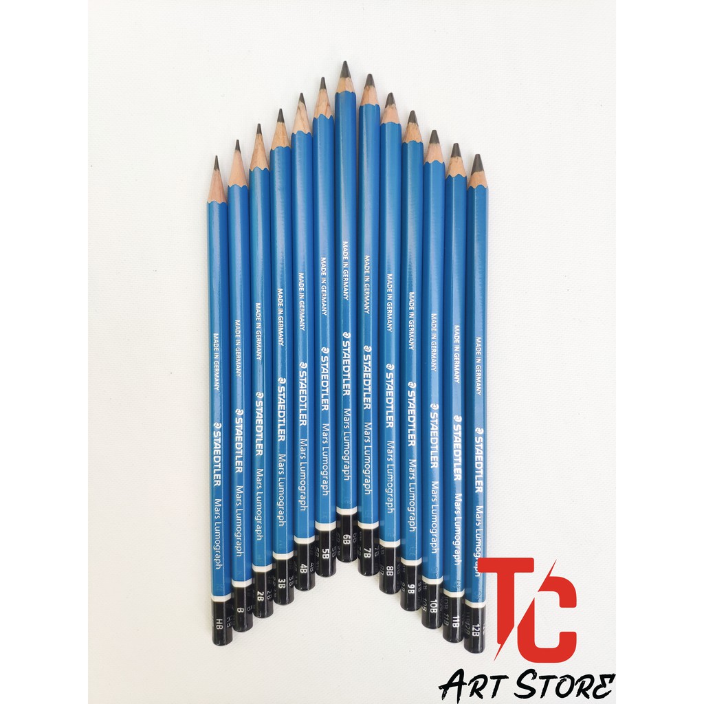 [TC Art Store] Bút Chì Gỗ Staedtler Từ HB - 12B