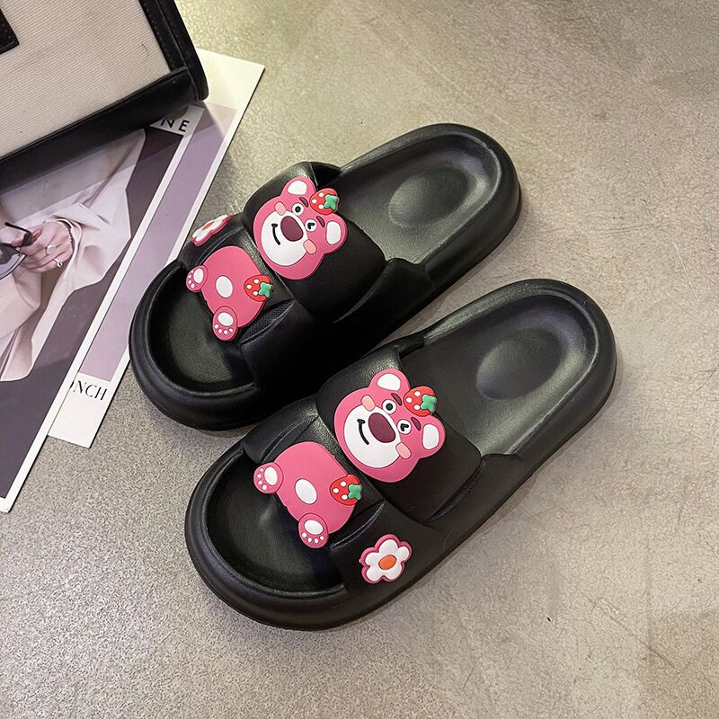 CHZK mô hình hoạt hình dễ thương dép quai ngang cao su Eva cao cấp không thấm nước, chống trơn trượt