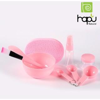 Bộ chén cọ trộn mặt nạ 9 món HaPganic
