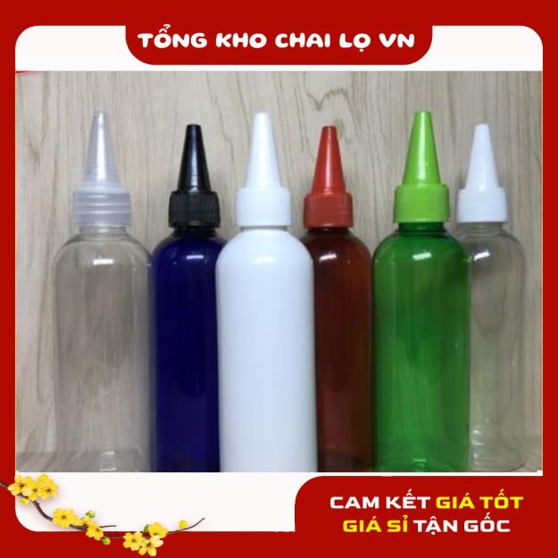 Chai Chiết Mĩ Phẩm ❤ SIÊU RẺ ❤ Chai nhựa pet nắp nhọn 100ml,50ml,30ml chiết mỹ phẩm, mực , phụ kiện du lịch