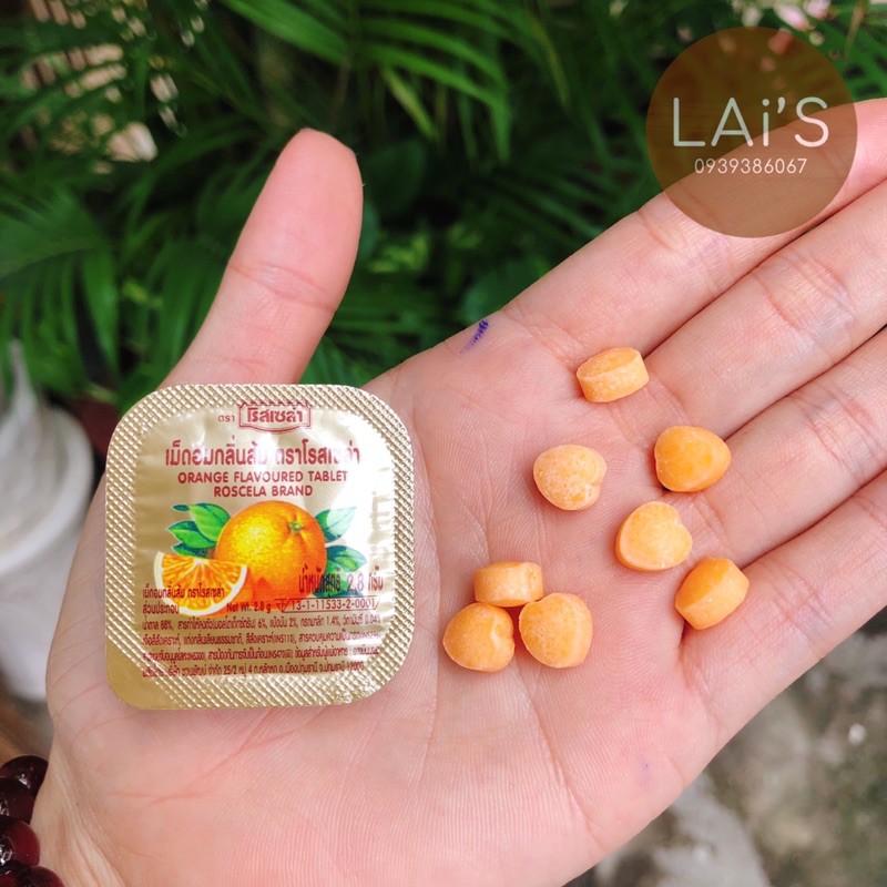 1 Vỉ 24 hộp Kẹo C Vị Cam Trái Tim Thái Lan – Vé về tuổi thơ