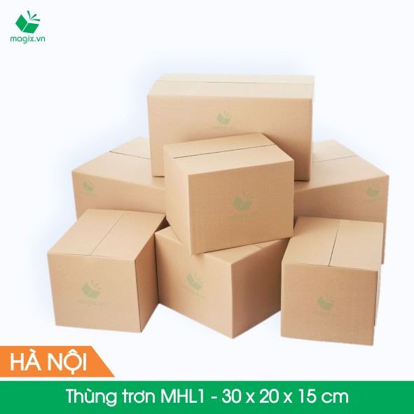MHL1 - 30 x 20 x 15 cm - 10 Thùng hộp carton trơn