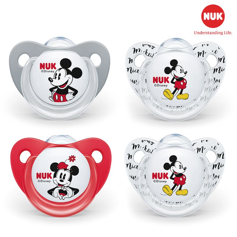 Bộ 2 Ti Giả NUK Sleeptime Silicone Plus Bản Mickey ( Đủ Size - Bán Lẻ )