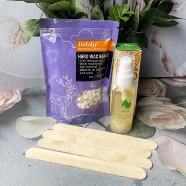 Sáp Wax Lông Nóng dừa cao cấp 100g - Tặng kèm que gỗ