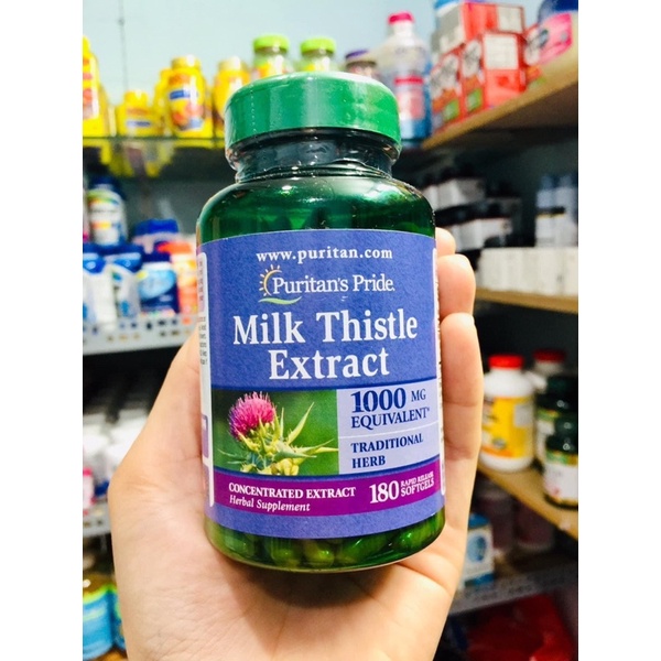 [Hàng Mỹ Bao Check] Thải độc gan, bổ gan, làm mát gan, tăng cường chức năng gan Milk Thistle Extract 1000mg 90-180 viên