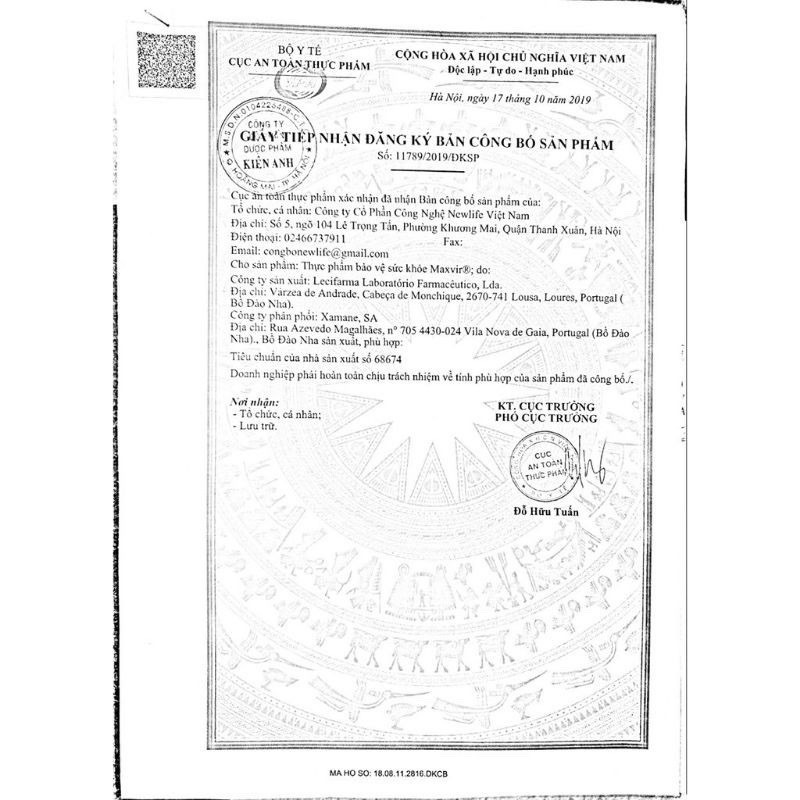 maxvir bổ thận tráng dương tăng sinh sản nam
