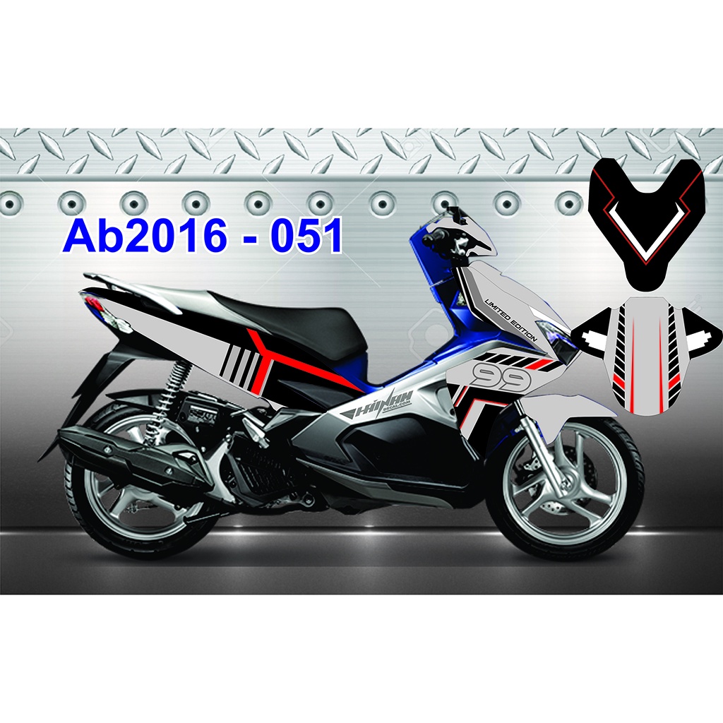 Tổng Hợp 8 Tem Trùm Air Blade 2015 Đen Đỏ