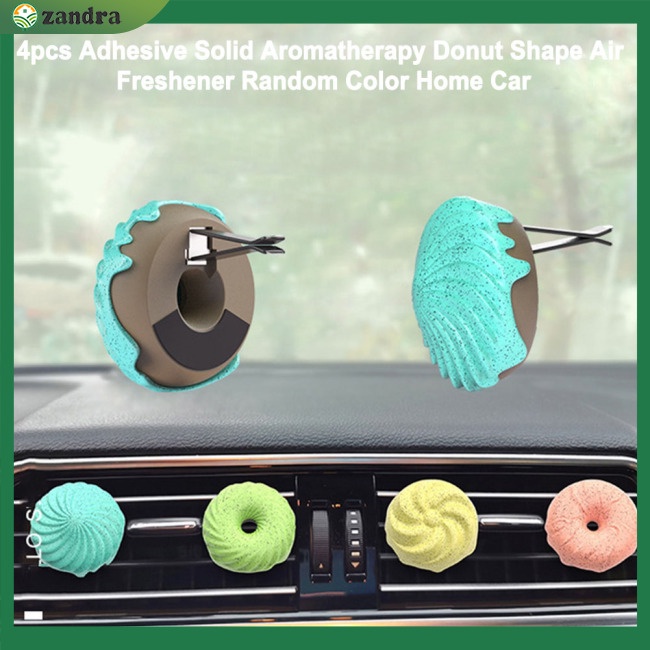 Set 4 Viên Tinh Dầu Thơm Khử Mùi Đa Năng Hình Bánh Donut Cho Nhà Ở / Văn Phòng / Xe Hơi