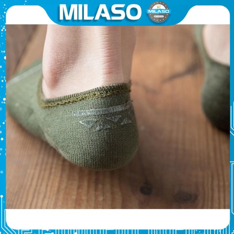 Tất vớ nam nữ MILASO tất cổ ngắn co giãn đi giày búp bê, giày thể thao chạy bộ, tập gym đa năng nhiều màu FAS-001320