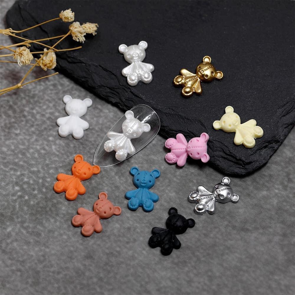 Set Charm Gấu Đính Móng( 20c)