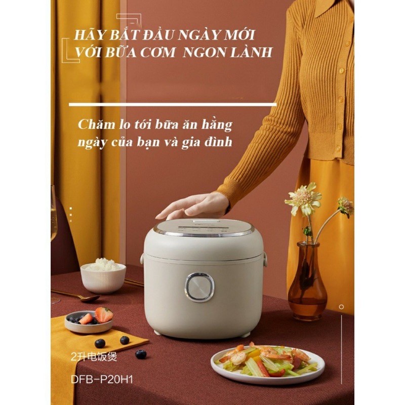 NỒI CƠM ĐIỆN ĐA NĂNG BEAR DFB-P20H1 DUNG TÍCH 2L [CMART.COM.VN]