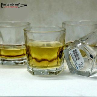 Bộ 6 cốc thủy tinh cạnh