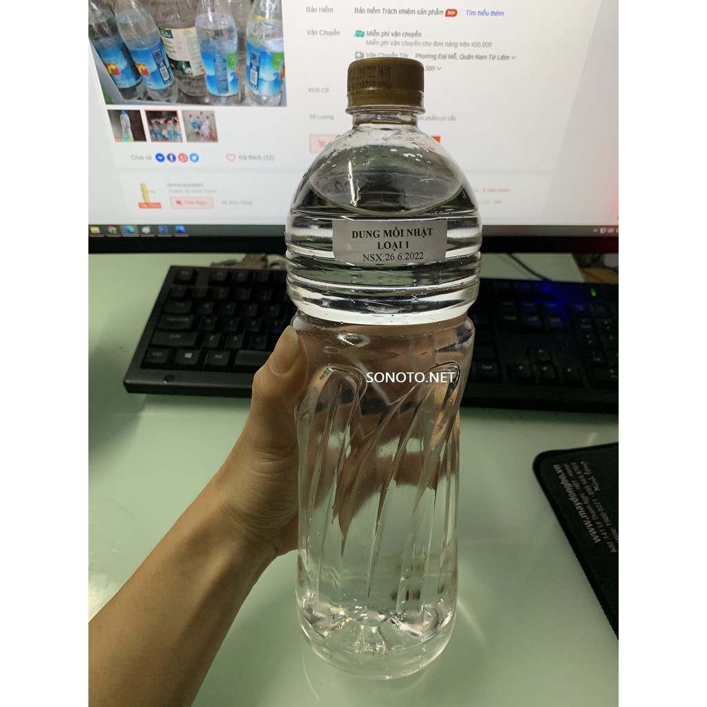 1 Lít dung môi pha sơn mạnh, nước rửa mạch N-butyl acetate