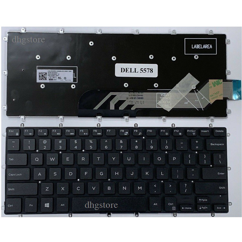 Bàn phím laptop Dell Inspiron 15-5000 5368 5370 5373 5378, 15-7000 7378 7460 7466 7467 7560 7569 7579 7460 7466