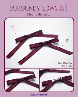 Nơ cài tóc handmade