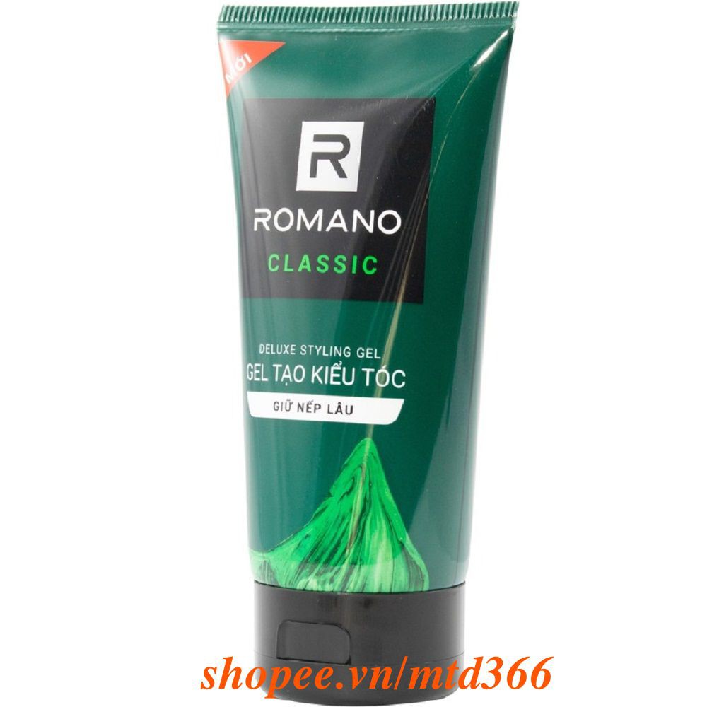 Gel Tạo Kiểu Tóc 150G Romano Classic Giữ Nếp Lâu Làm Mềm Tóc.