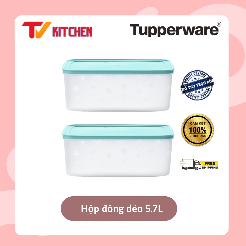 Bộ hộp trữ đông Freezermate Gen II 5.7L Tupperware nhựa đông dẻo - Hàng chính hãng bảo hành trọn đời