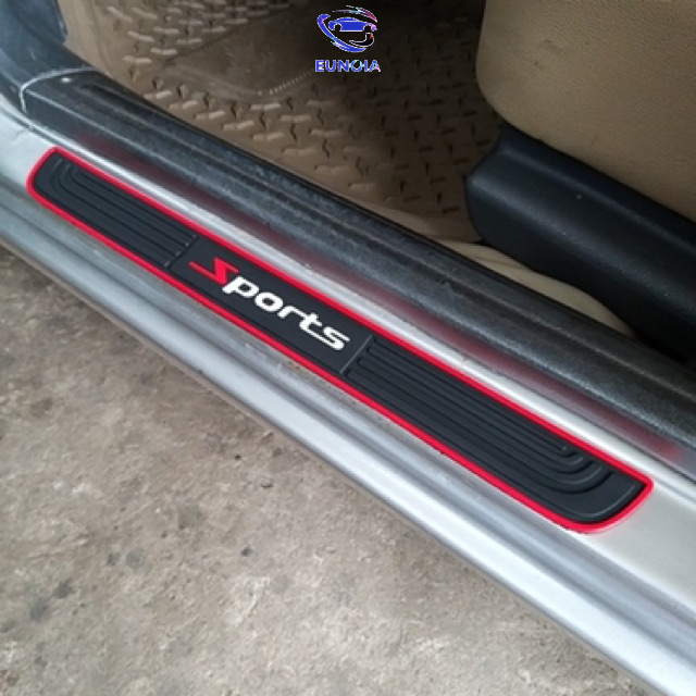 Nẹp bước chân cao su chống xước xe honda  - bộ 4 miếng cao su chống trơn trượt