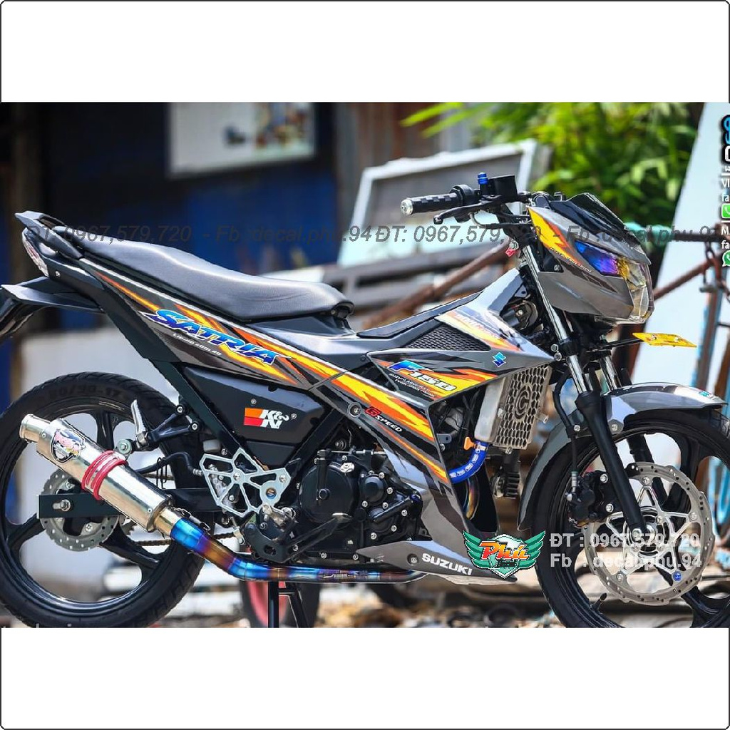 Tem Rời Satria Xám vàng (J)