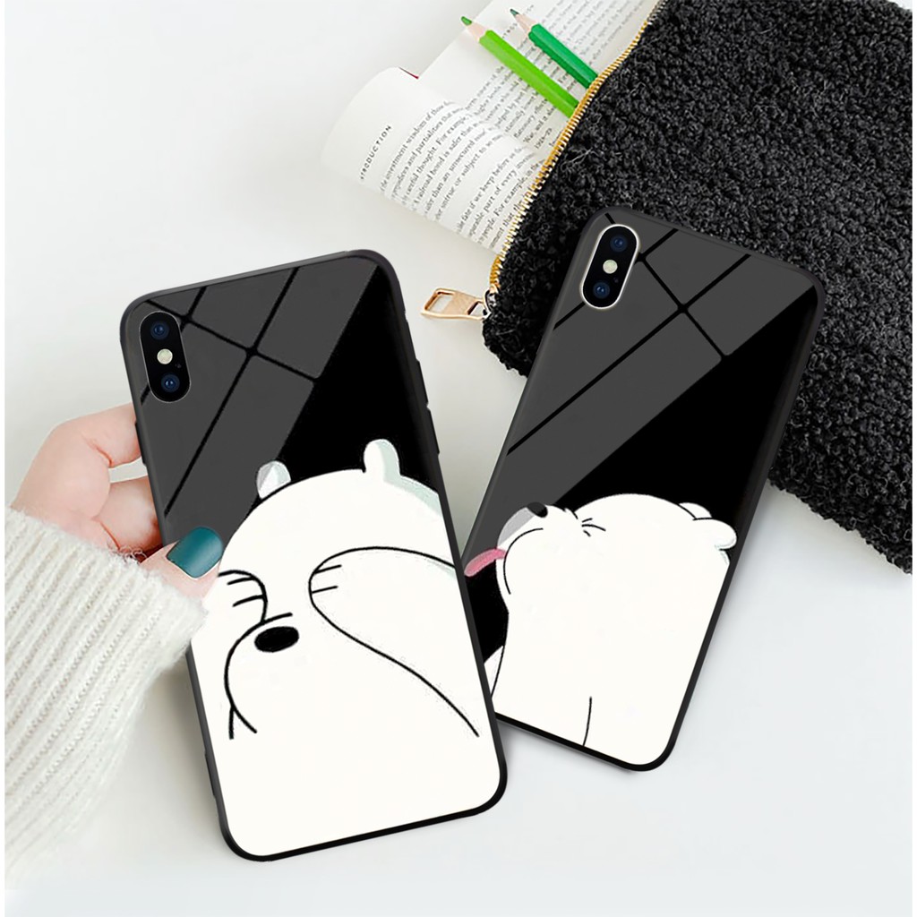 Ốp lưng iphone 7 plus 8 plus x xr xs max 11 pro max 12 pro max 12 mini 6 plus 6s plus ốp đôi iphone gấu đêm | BigBuy360 - bigbuy360.vn