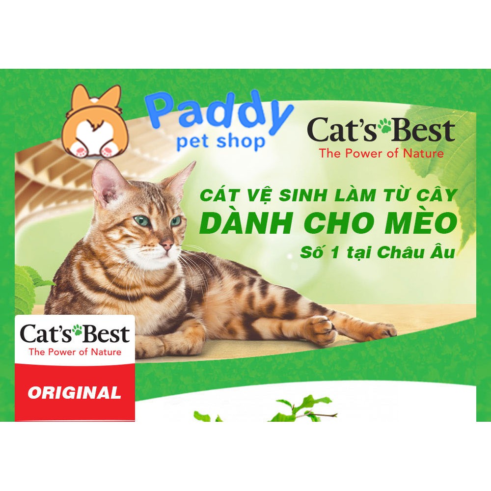 [13kg] Cát Gỗ Hữu Cơ Cho Mèo Siêu Khử Mùi, Vón Cục Cat's Best Original (Nhập khẩu Đức)