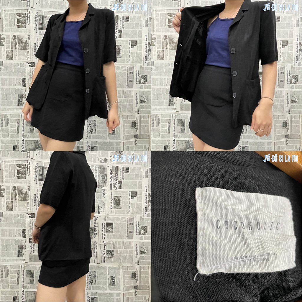 Áo Blazer Tay Ngắn Vintage Secondhand | Nhiều Mẫu | Số Đo Ở Phần Mô Tả | Đô Si La Mi | | BigBuy360 - bigbuy360.vn