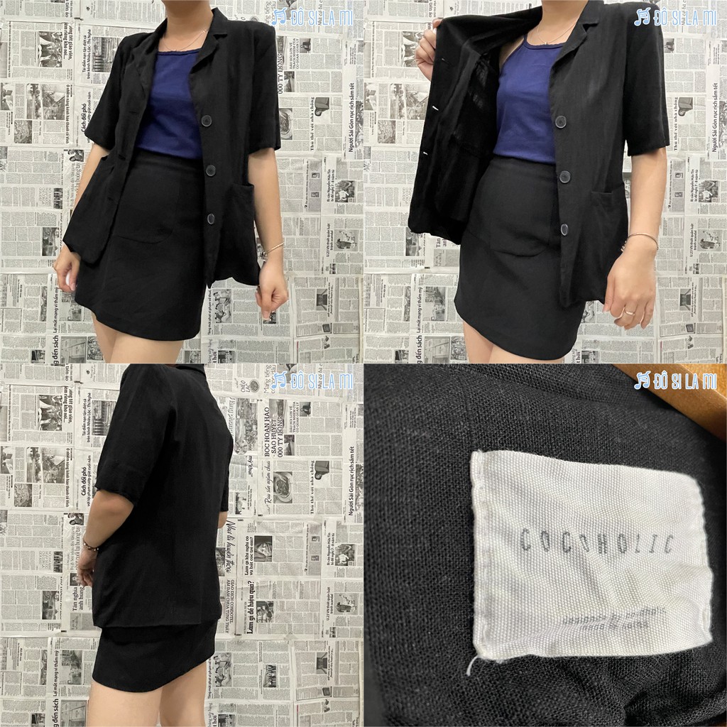 Áo Blazer Tay Ngắn Vintage Secondhand | Nhiều Mẫu | Số Đo Ở Phần Mô Tả | Đô Si La Mi |