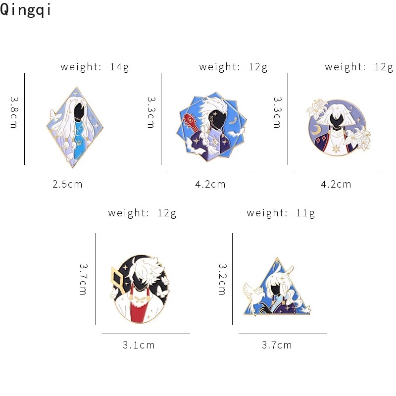 Ghim cài áo MISS ZOE bằng kim loại tráng men in hình nhân vật phim hoạt họa Child of The Light