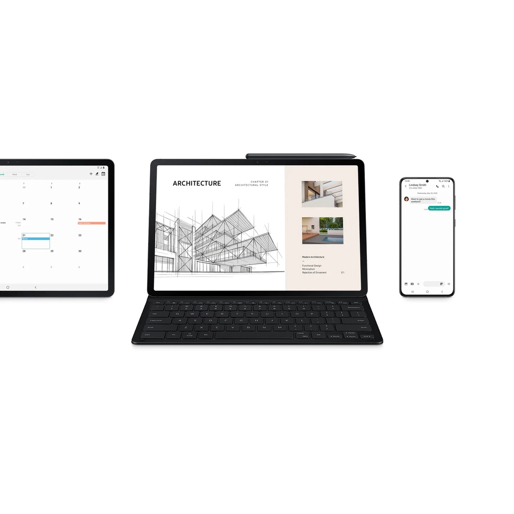Bao da kèm bàn phím Samsung Galaxy Tab S7 FE  - Hàng Chính Hãng