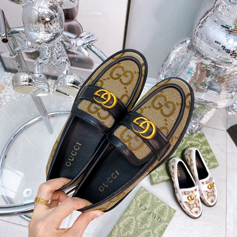 Giầy Gucci Hoạ Tiết Trắng Nâu Full Size 35-39  -  By Anh Dinh Phuong