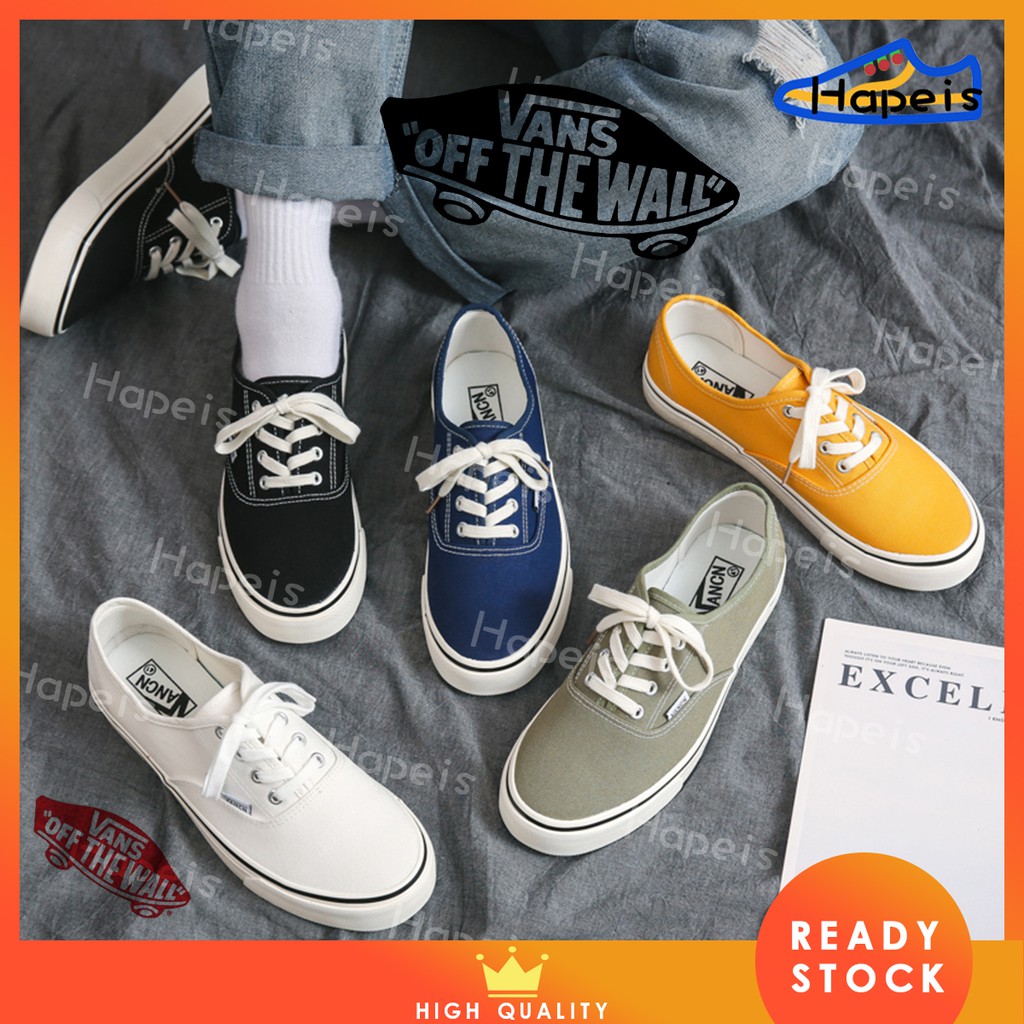 VANS Giày Lười Canvas Phong Cách Cổ Điển Size 35-44