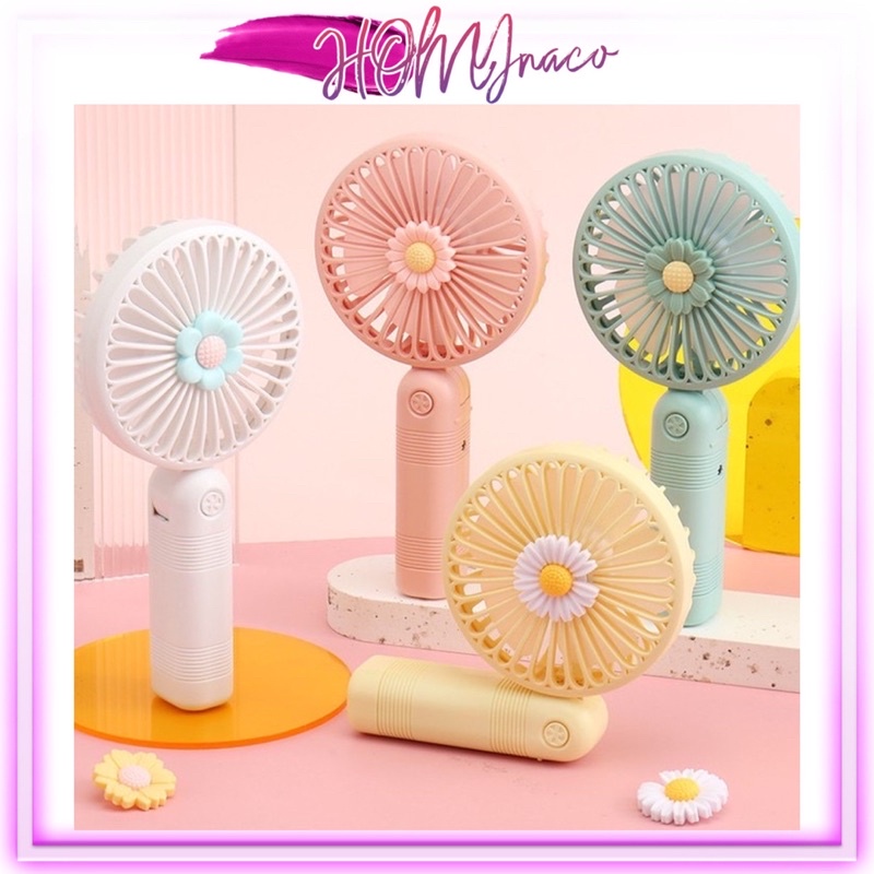 Quạt Hoa Cúc Cầm Tay Mini dễ thương