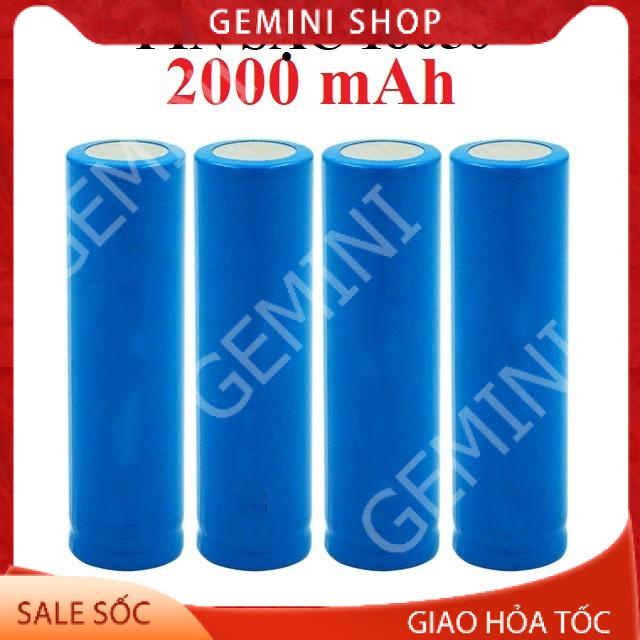 Pin sạc li-ion 3.7v 2A 18650 2000 mAh cho đồ điện tử