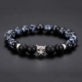 Vòng tay đá mix charm bạc