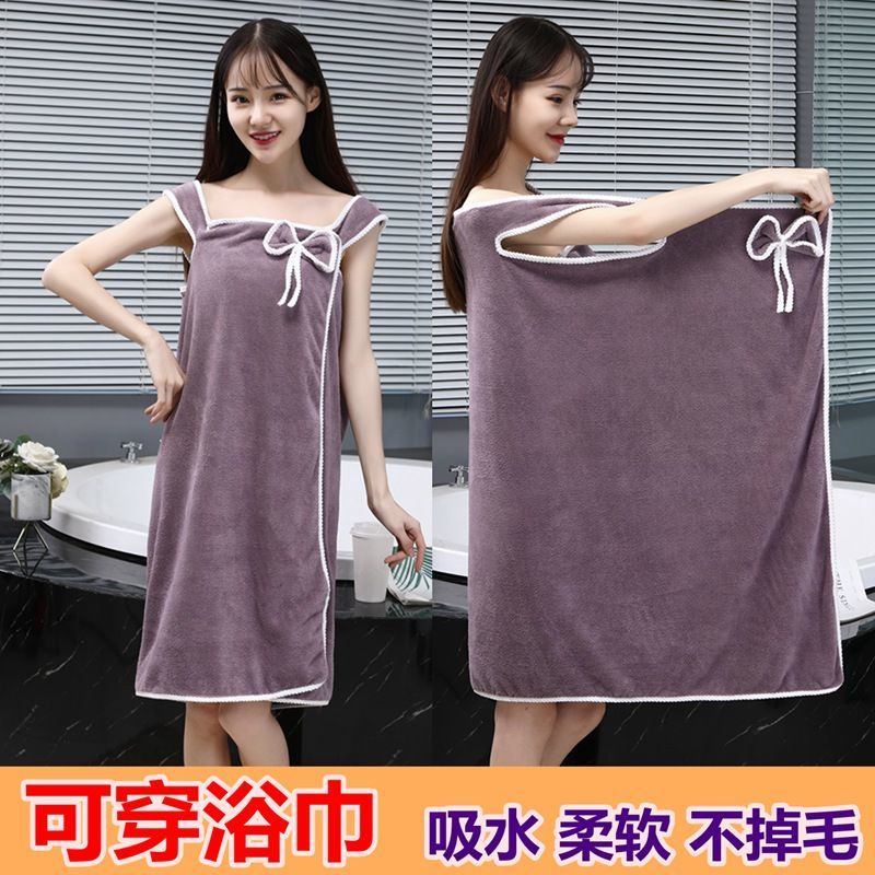 Khăn Tắm Cotton Dày Dặn Mềm Mại Thấm Hút Mồ Hôi Không Phai Màu Cho Nữ