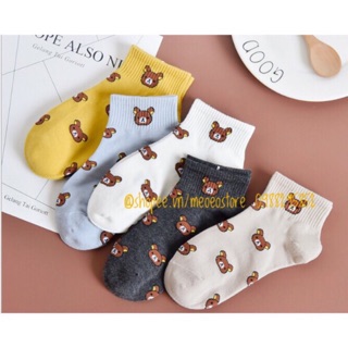 Tất vớ hoạ tiết Gấu Brown nhí