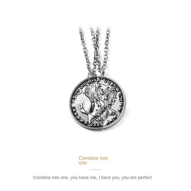 Vòng cổ Cặp Đôi Hình Hươu Phong Cách Hip hop