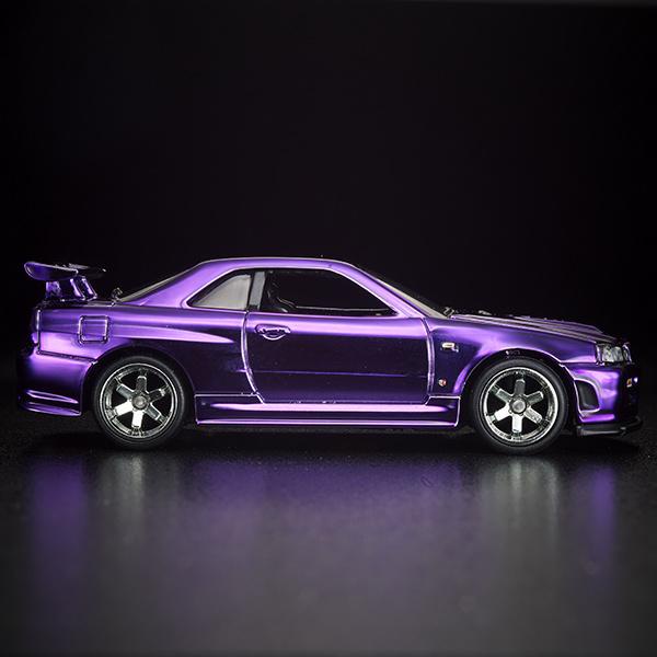 Xe mô hình bánh cao su 1/64 Hot Wheels RLC Exclusive Nissan Skyline GT-R (BNR34)