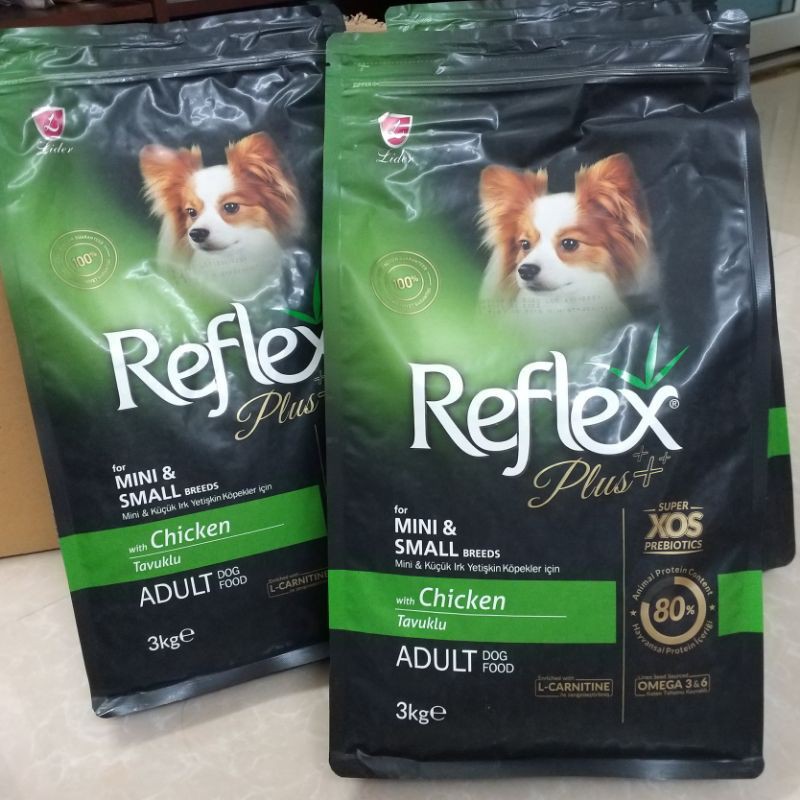Thức Ăn Hạt Cho Chó Lớn Reflex Plus Vị Gà 3Kg - Reflex Plus Mini & Small Adult