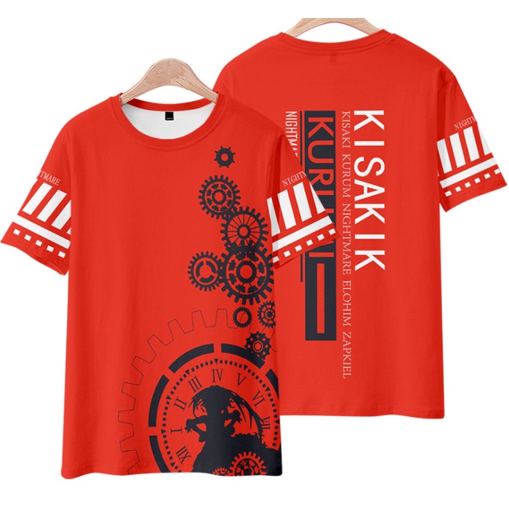 Áo Thun Tay Ngắn Dáng Rộng In Họa Tiết DATE A LIVE Tokisaki Kurumi 3D Phong Cách Nhật Bản Thời Trang 2022 Cho Nam Và Nữ