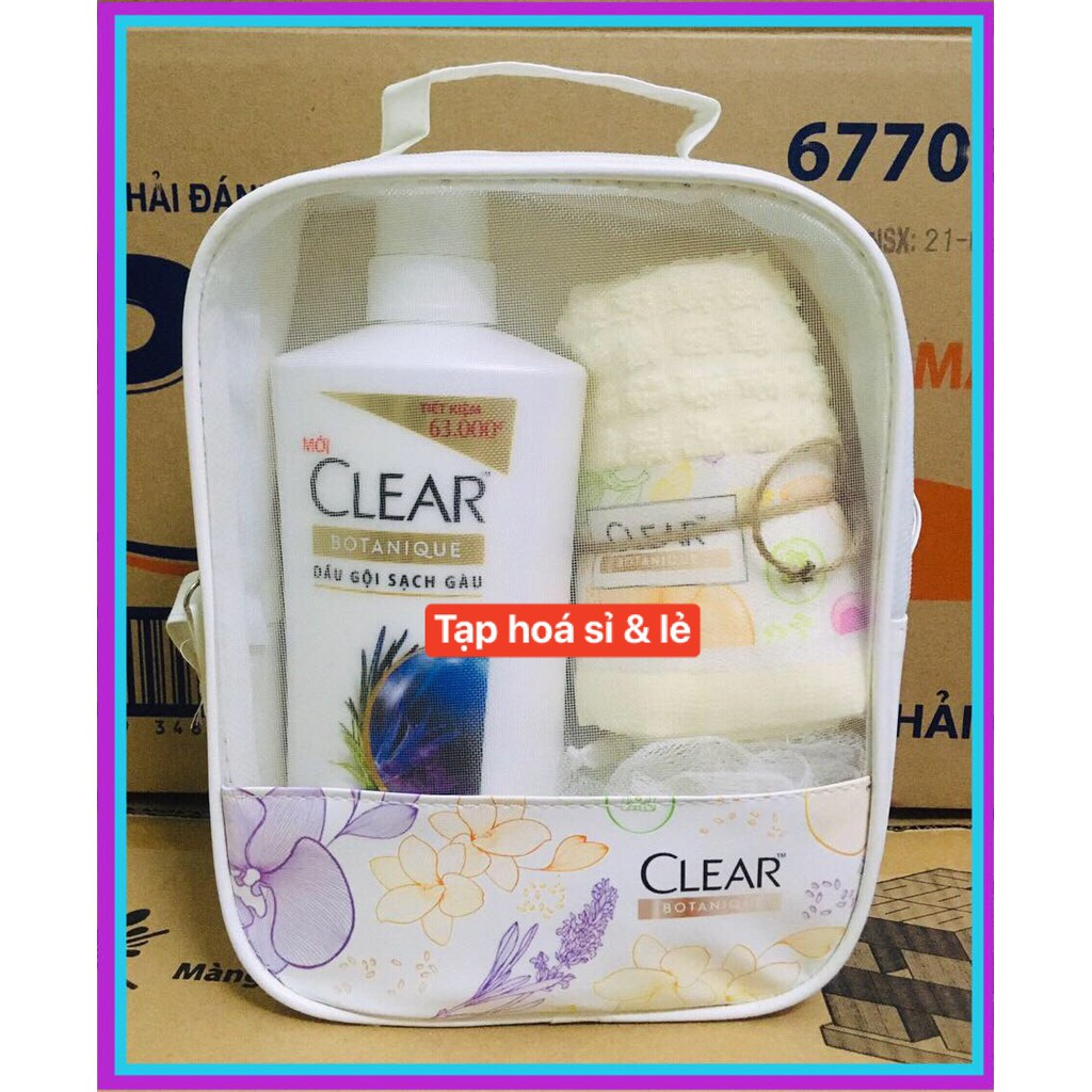 Dầu Gội Clear Botanique 5 Tinh Dầu/ 3 Hạt Siêu Dưỡng 630g