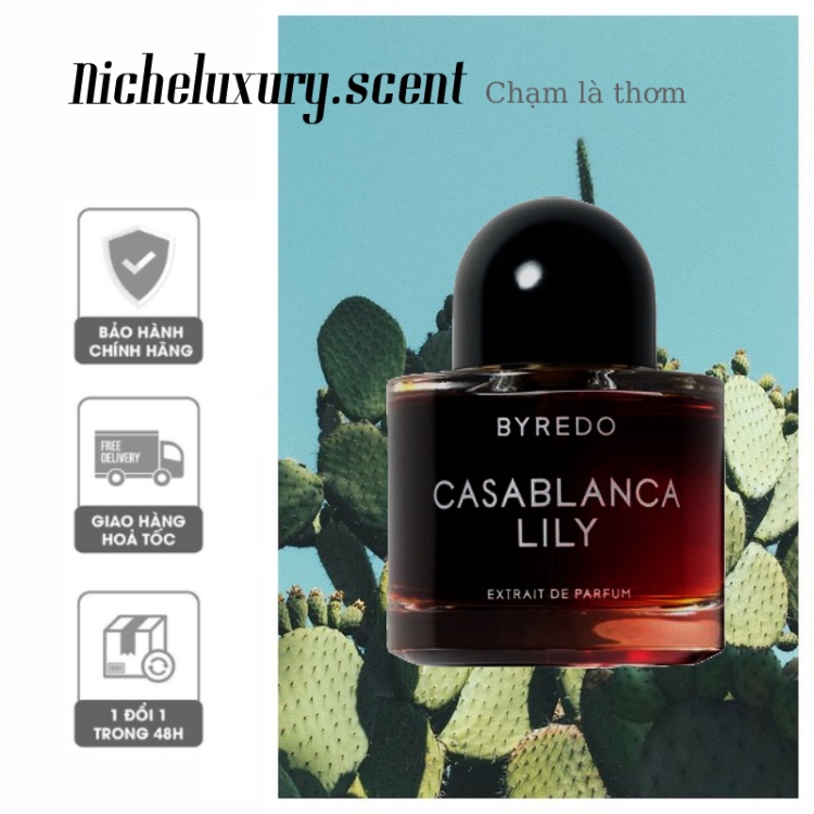 [𝔅𝔢𝔢❅]Nước hoa BYREDO Night Veils Casablanca Lily Extrait de Parfum - Tester - 10ml-[𝔅𝔢𝔢❅]