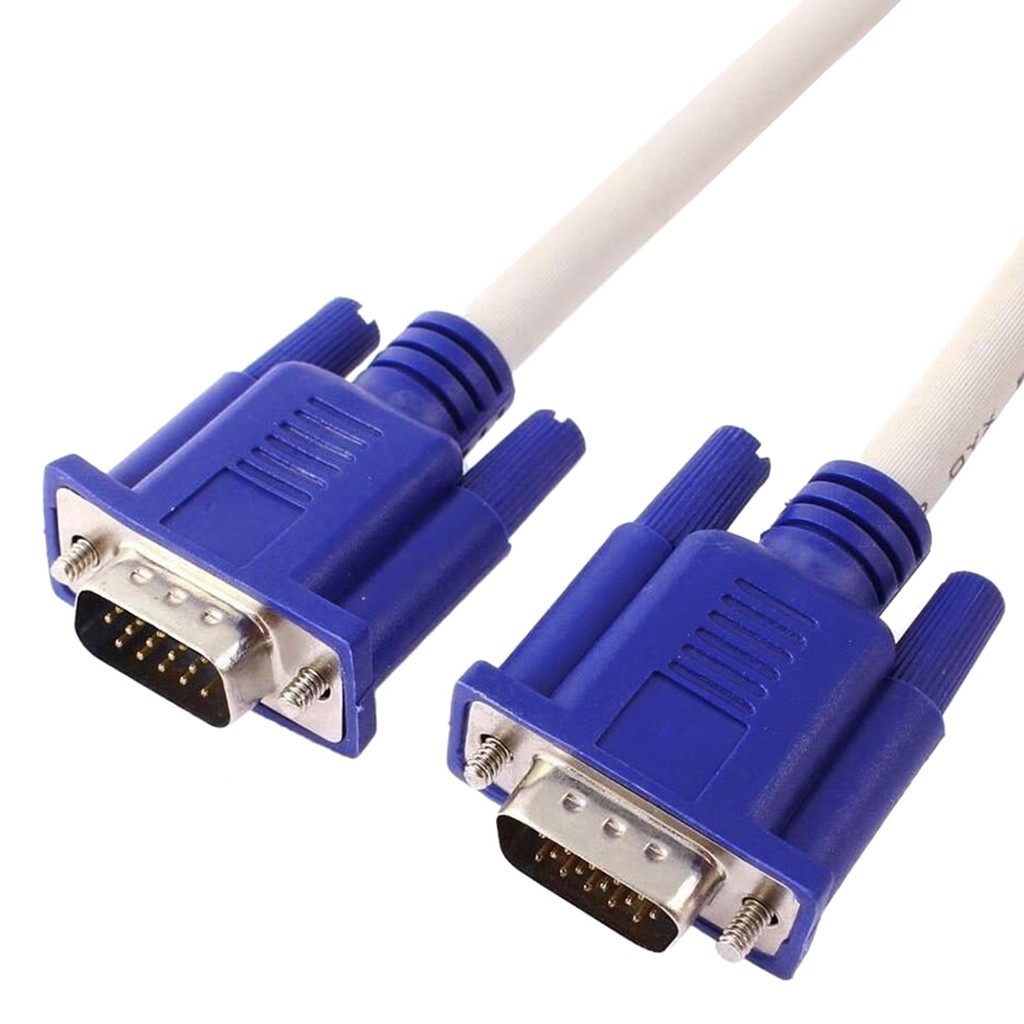 Dây VGA - Cáp VGA 15 mét - 2 đầu chống nhiễu màu xanh - Bảo hành 12 tháng