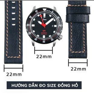 [Free Ship] Dây Đồng Hồ Da Khóa Bướm,Dây Da Đồng Hồ Thời Trang Apple Watch 14mm,16mm,18mm,20mm,22mm,24mm, mã AL993732.