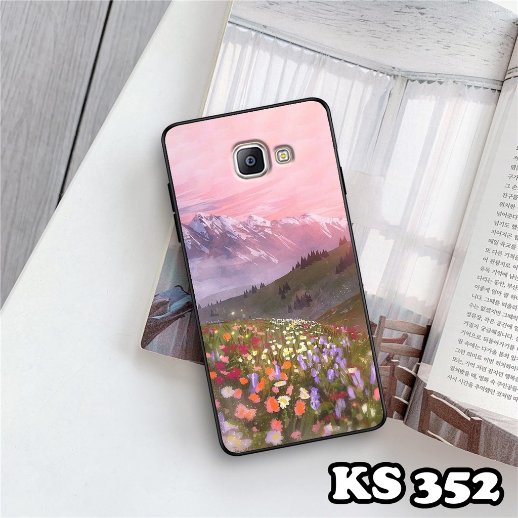 Ốp lưng Samsung A9 Pro - Samsung C9 Pro - Ốp in hình Cánh đồng hoa - Chất liệu TPU siêu bền