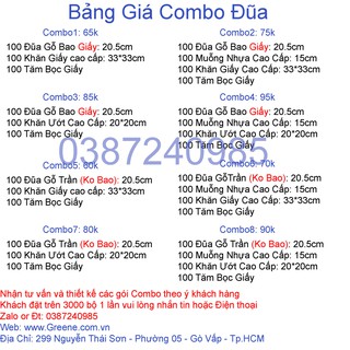 Đũa trần ko bao dùng 1 lần 100 đôi