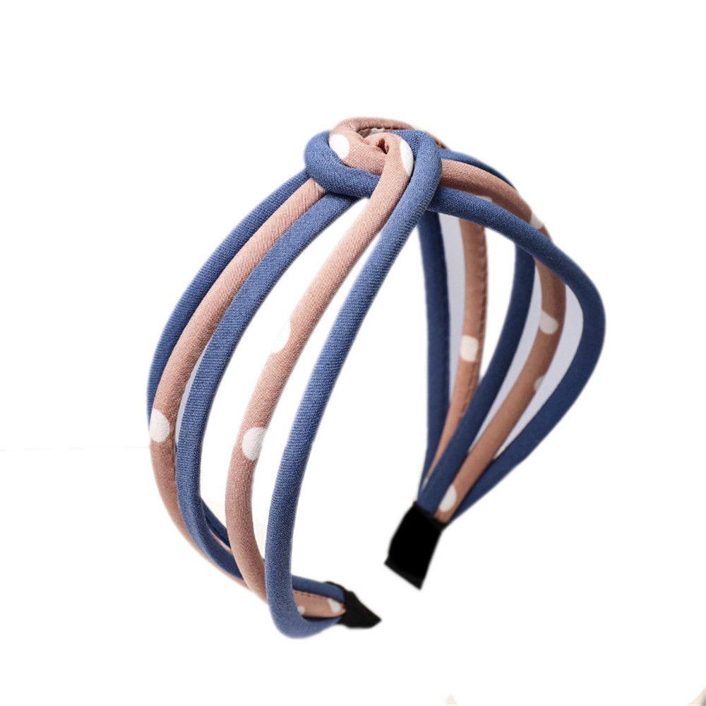 Băng Đô Cài Tóc Họa Tiết Chấm Bi Nhiều Màu Sắc Phong Cách Hàn Quốc