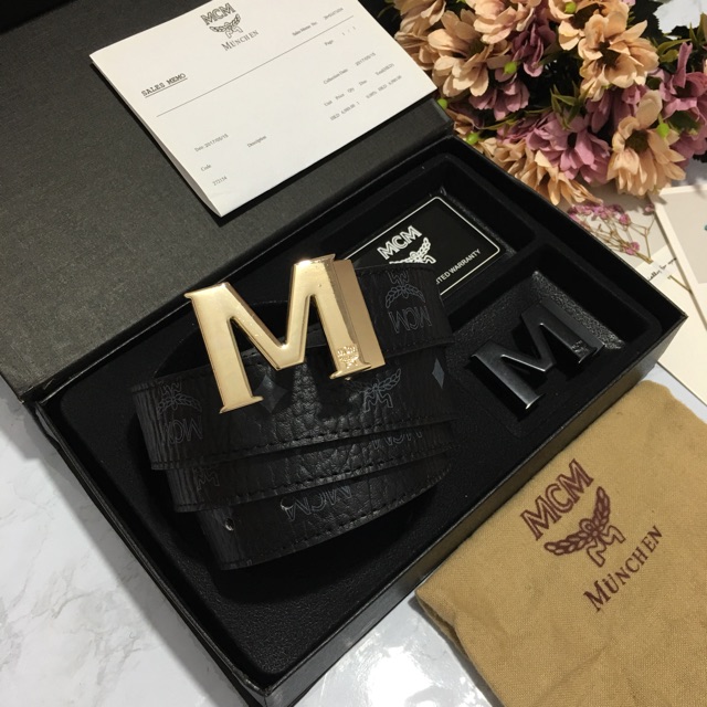 Bộ Thắt Lưng Da Nam TL01 Cao Cấp 2 Mặt Chữ M Dây Siêu Bền Đẹp Dây Lưng Dây Nịt