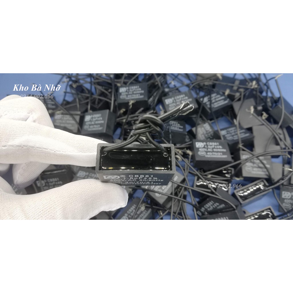 Combo 5 Tụ quạt 1,5uF - CBB61 400VAC